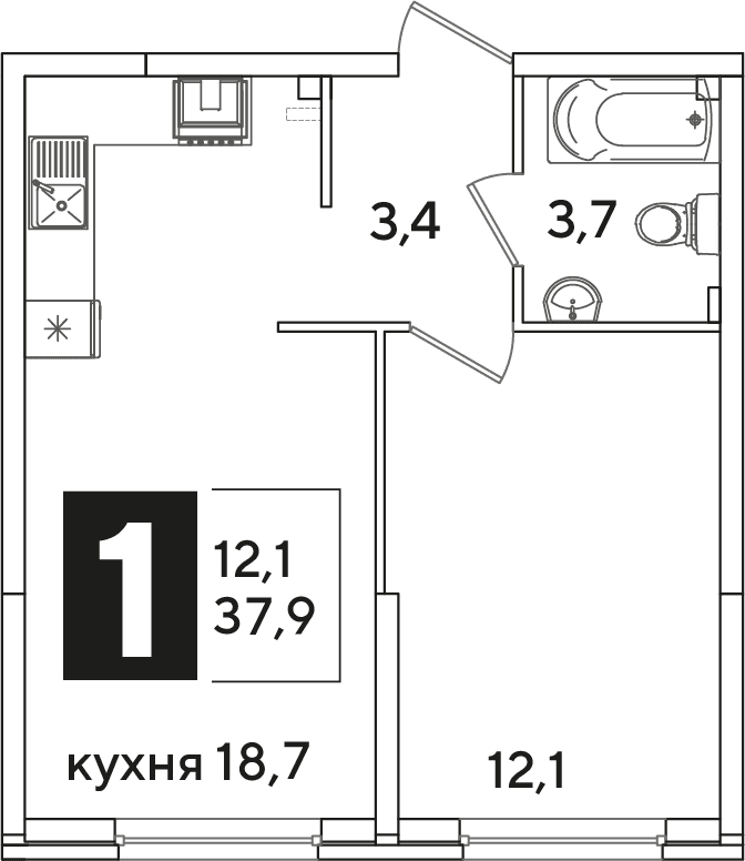 Самолёт Краснодар — планировка 1