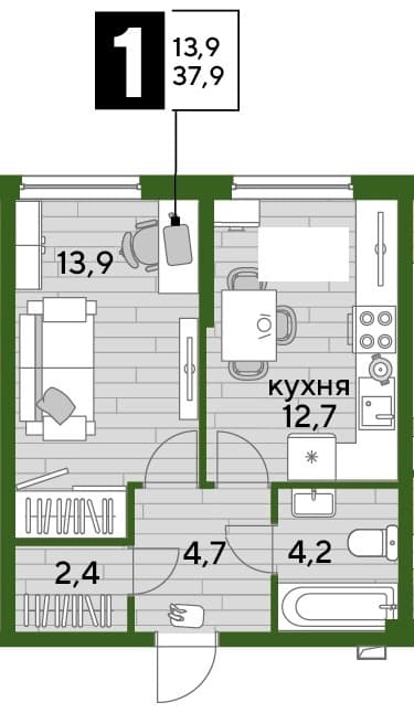DOGMA PARK Краснодар — планировка 1