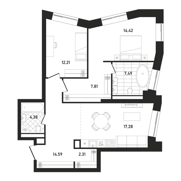 REPUBLIC Москва — планировка 2