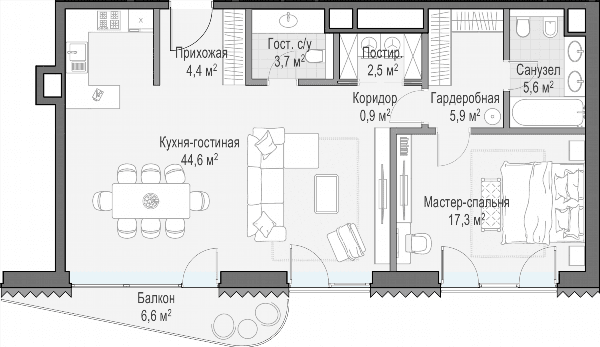 Лаврушинский Москва — планировка 2