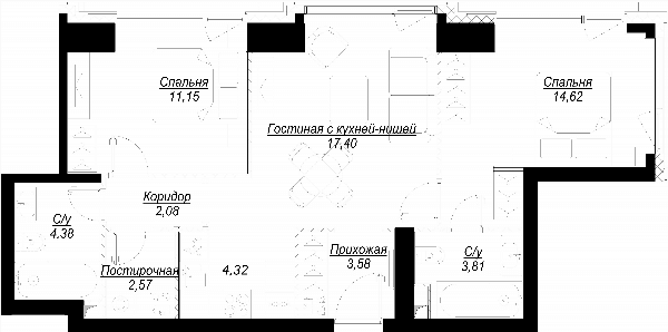 Hide Москва — планировка 3