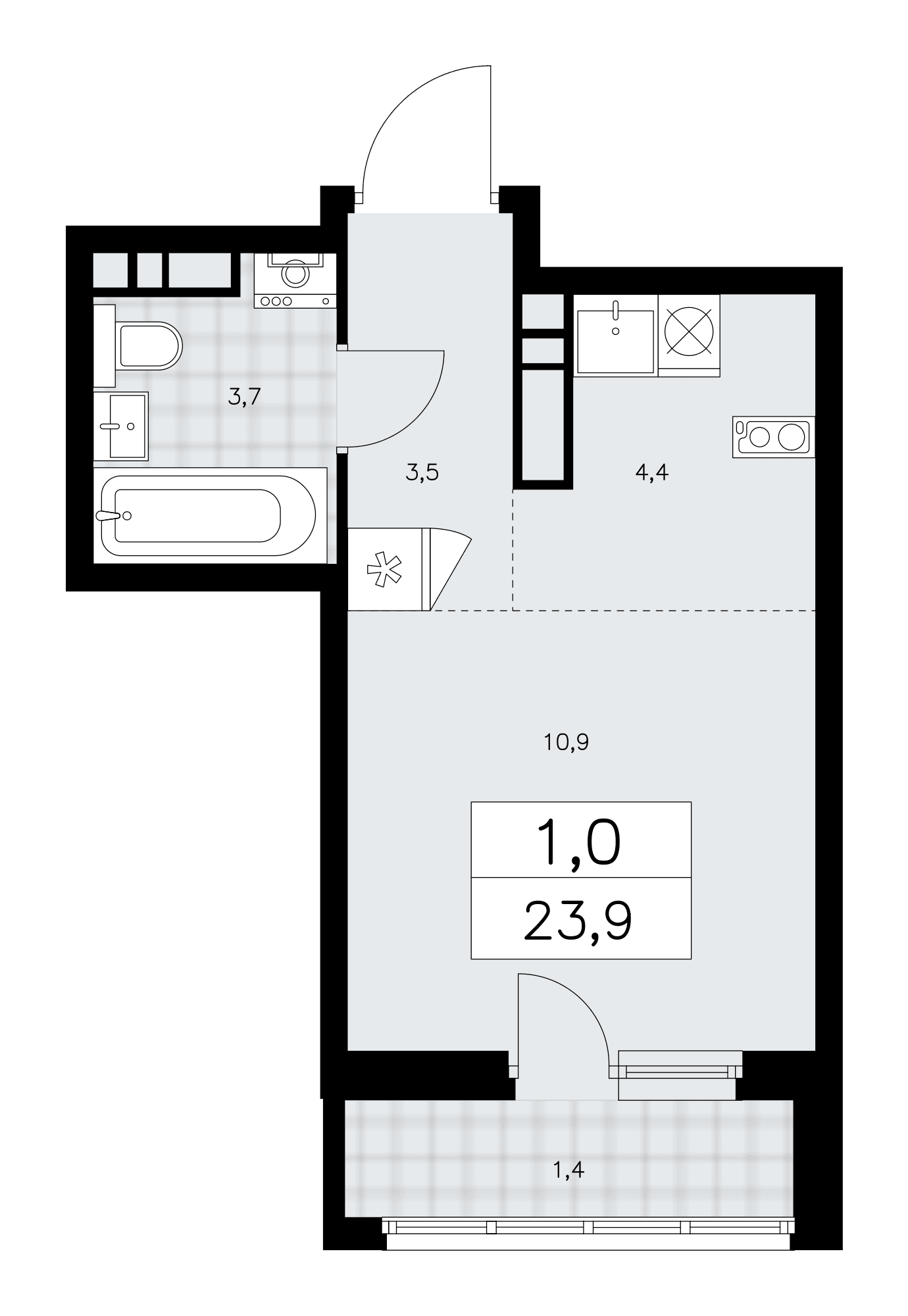 Дзен-кварталы Москва — планировка 1