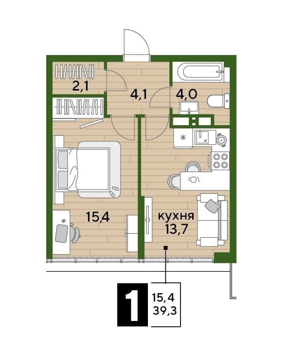 DOGMA PARK Краснодар — планировка 1