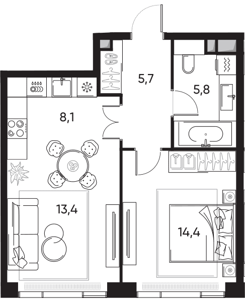 Pride-home Москва — планировка 2