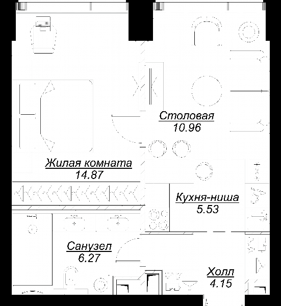 MOD Москва — планировка 1