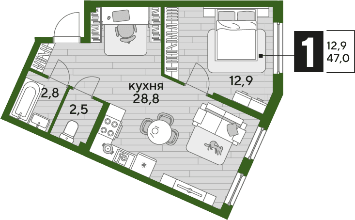DOGMA PARK Краснодар — планировка 1