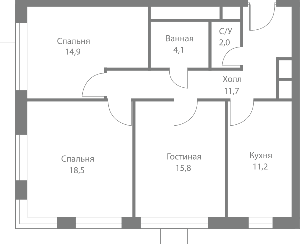Stellar City Москва — планировка 3