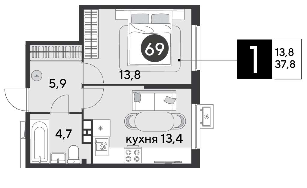 Парк Победы Краснодар — планировка 1
