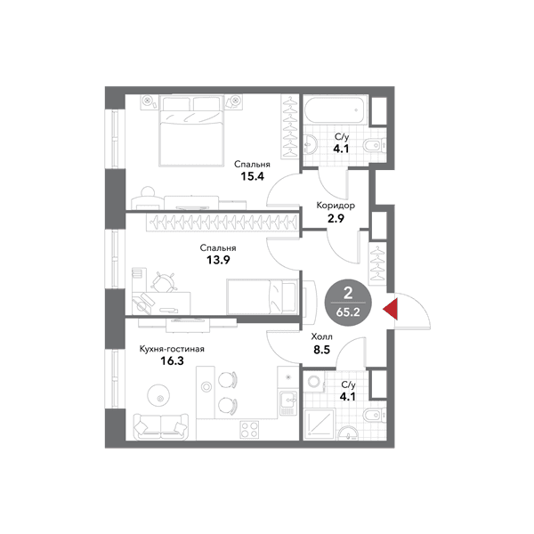 Voxhall Москва — планировка 2
