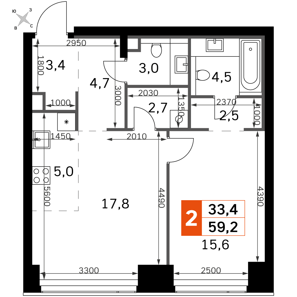 Amber City Москва — планировка 2
