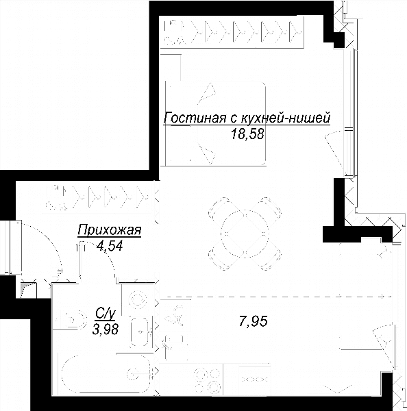 Hide Москва — планировка 1