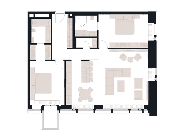 Victory Park Residence Москва — планировка 3