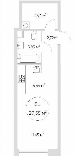 Nice loft Москва — планировка Студия