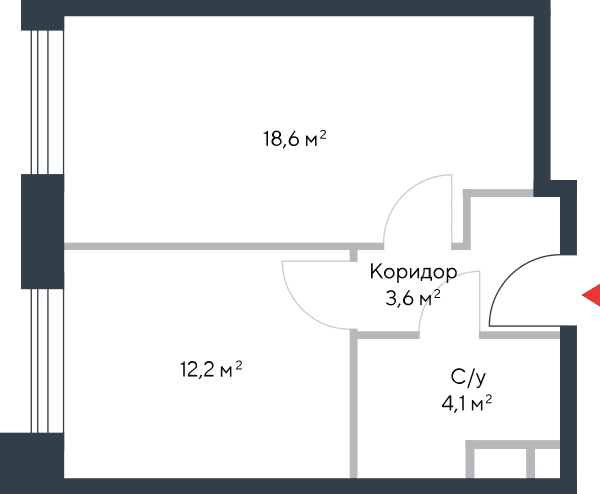 Riverpark Москва — планировка 1