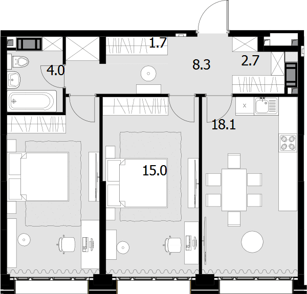 Wellton Gold Москва — планировка 2