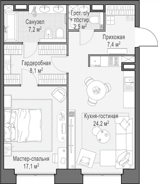 Life Time Москва — планировка 1