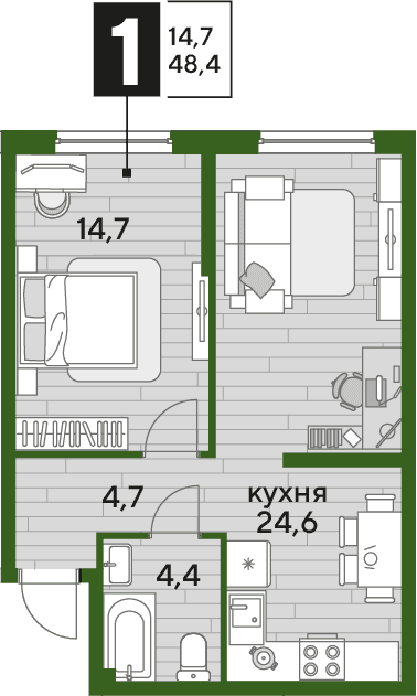 DOGMA PARK Краснодар — планировка 1