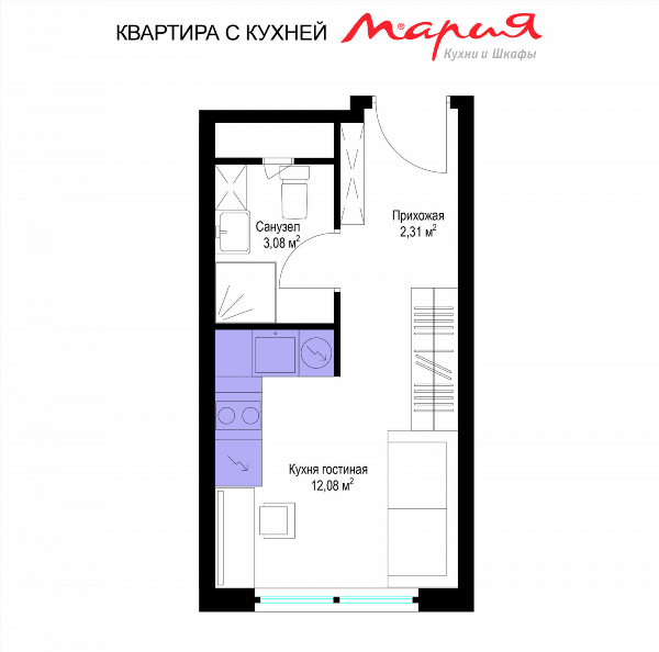 У реки. Эко Видное 2.0 Москва — планировка 1