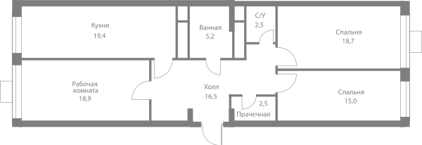 Stellar City Москва — планировка 3