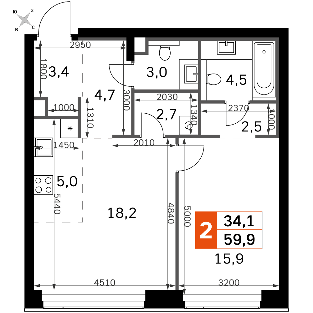 Amber City Москва — планировка 2