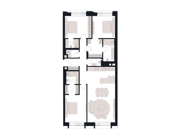 Victory Park Residence Москва — планировка 4