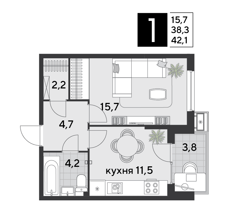 Парк Победы Краснодар — планировка 1