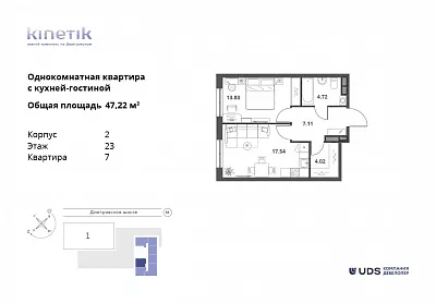 Kinetik Москва — планировка 2