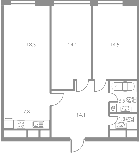 WestTower Москва — планировка 3