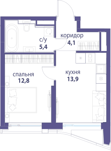 Символ, Вдохновение Москва — планировка 1