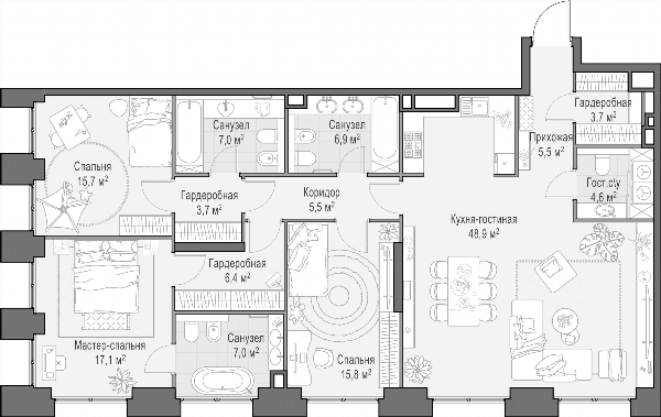 Life Time Москва — планировка 4