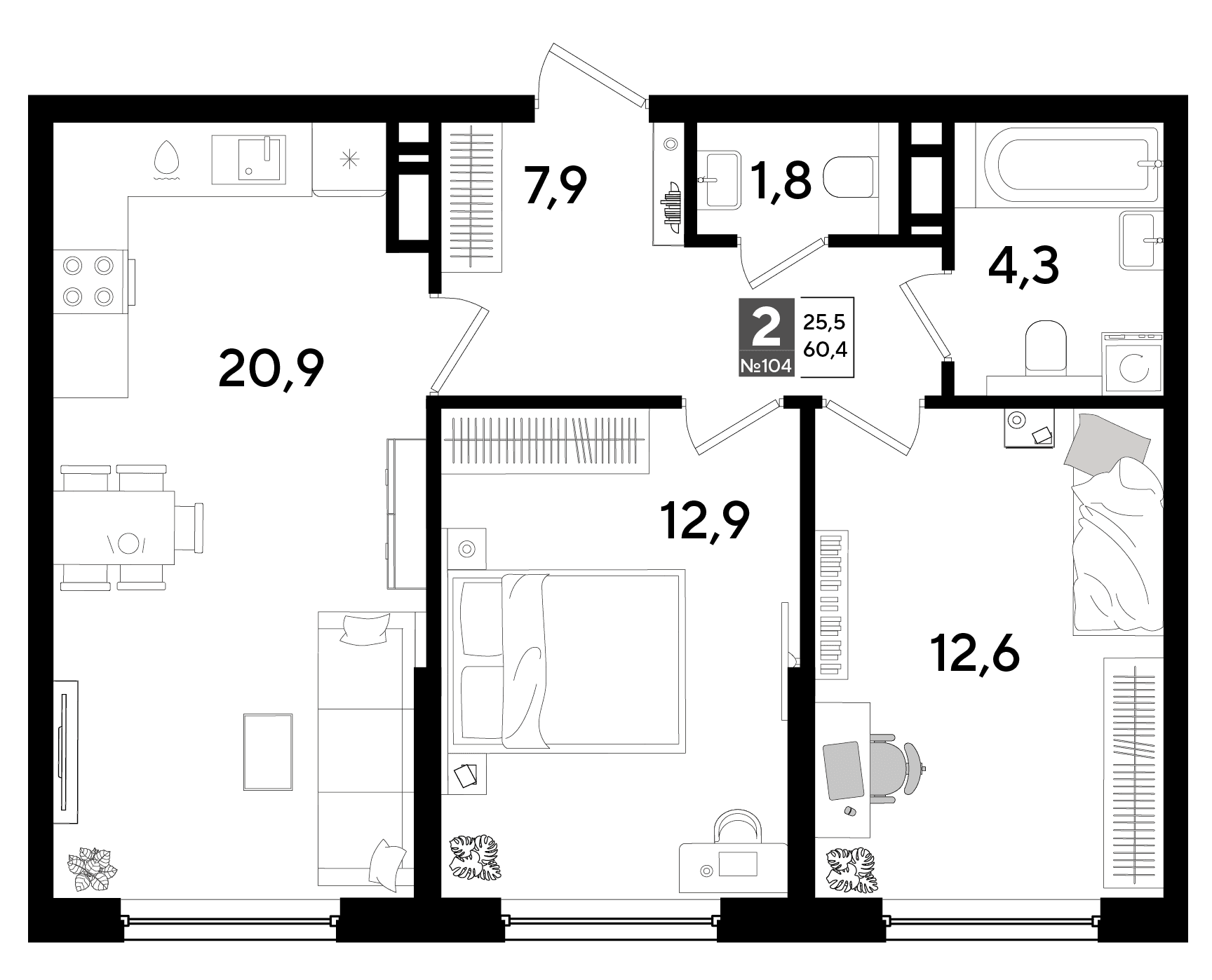 DOGMA PARK Краснодар — планировка 2