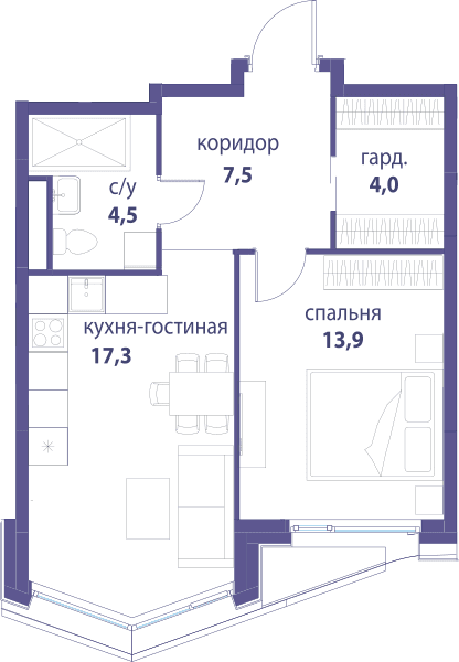 Символ, Вдохновение Москва — планировка 1
