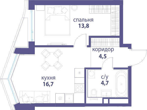 Символ, Вдохновение Москва — планировка 1