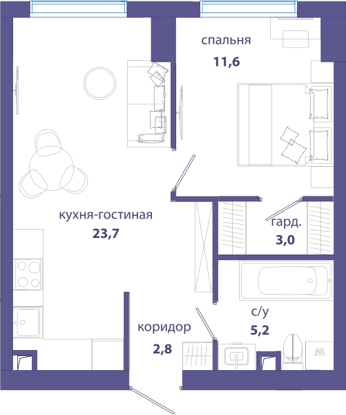 Событие, Событие 4 Москва — планировка 1
