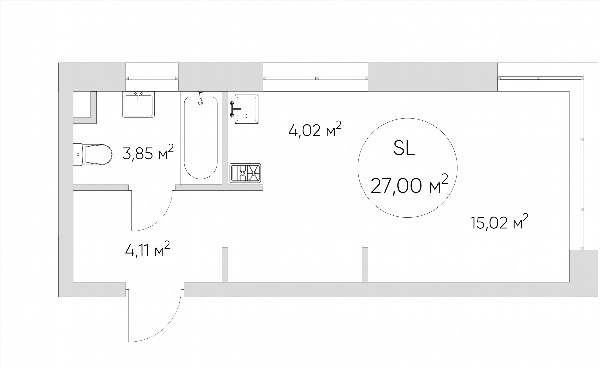 Nice loft Москва — планировка Студия