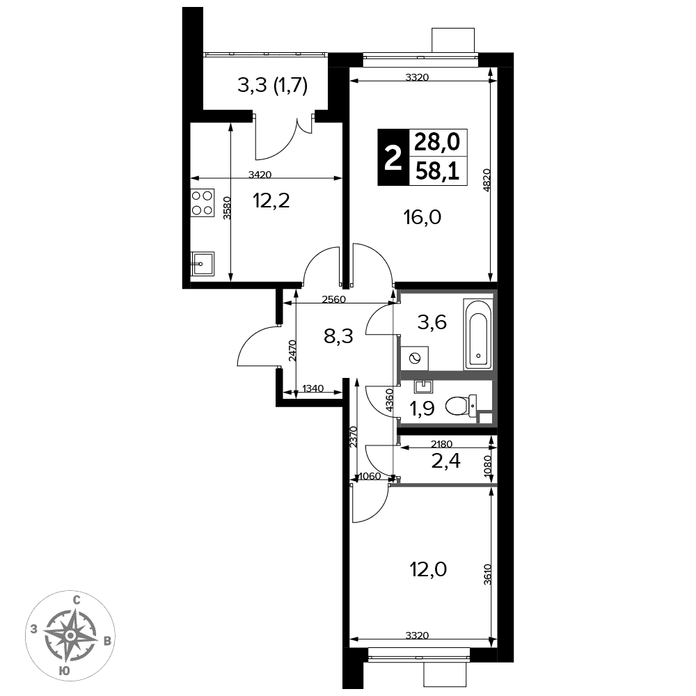 1-й Лермонтовский Люберцы — планировка 2
