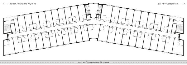 Апарт-отель Kirovsky AVENIR Санкт-Петербург — планировка Студия