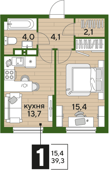 DOGMA PARK Краснодар — планировка 1