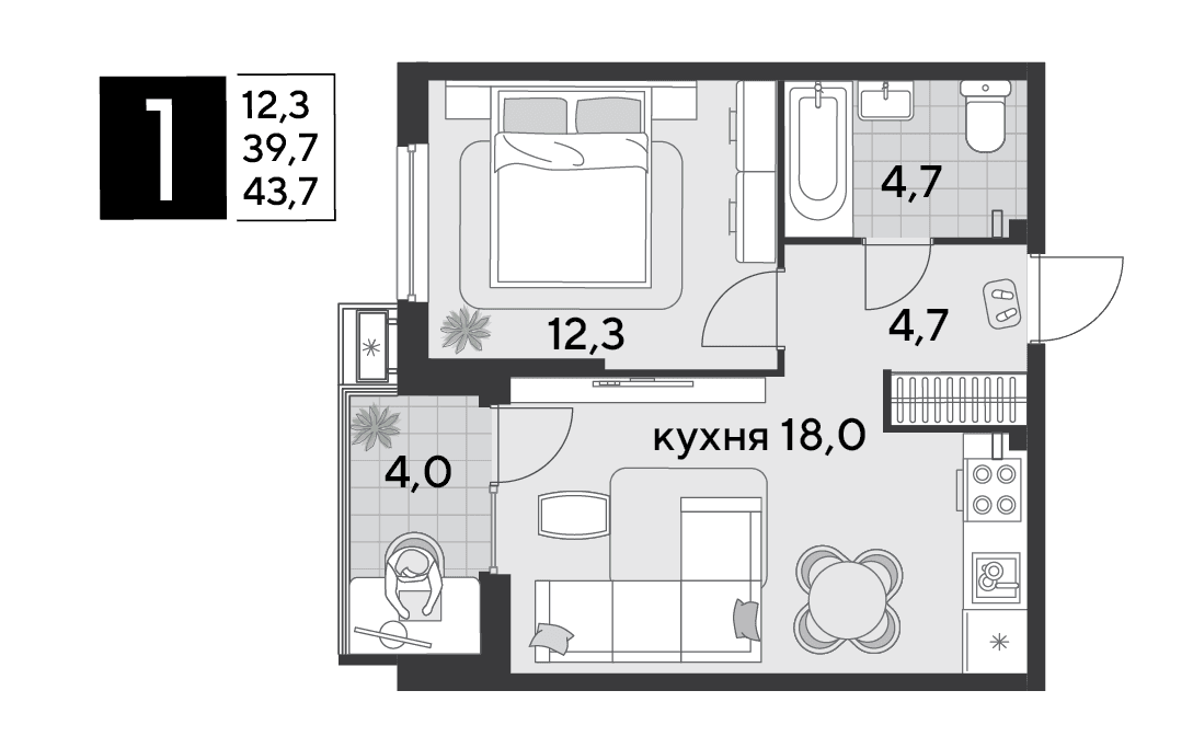 Парк Победы Краснодар — планировка 1