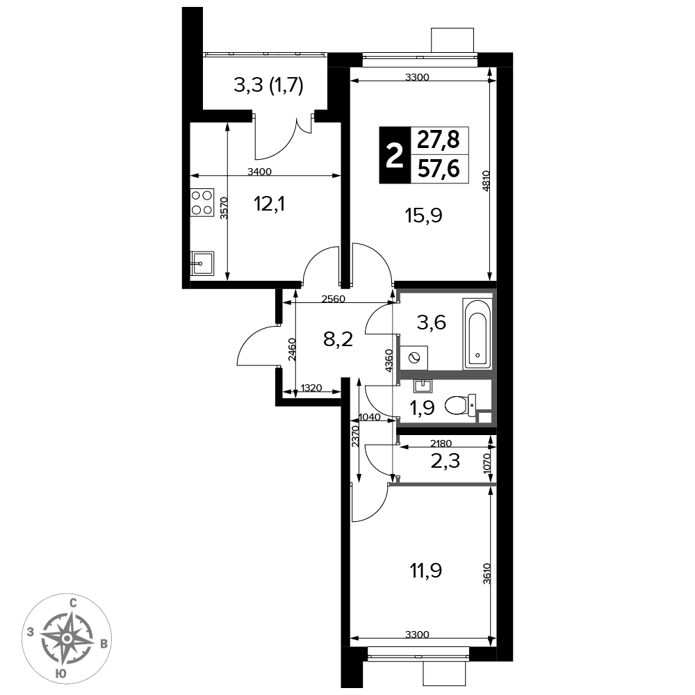 1-й Лермонтовский Люберцы — планировка 2