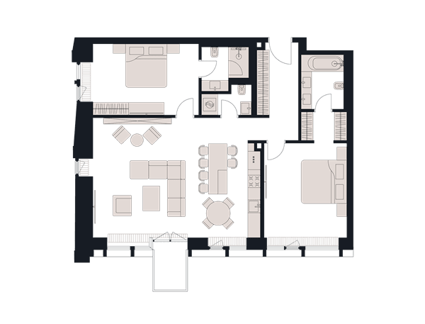 Victory Park Residence Москва — планировка 3