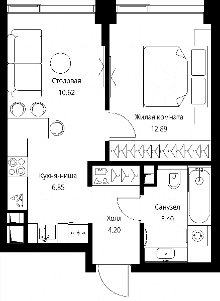City Bay Москва — планировка 1