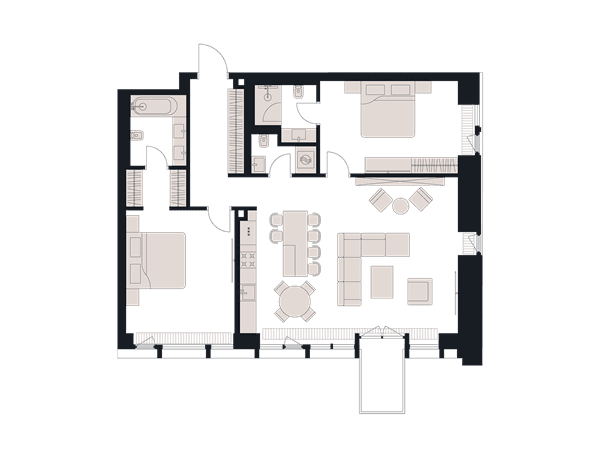 Victory Park Residence Москва — планировка 3