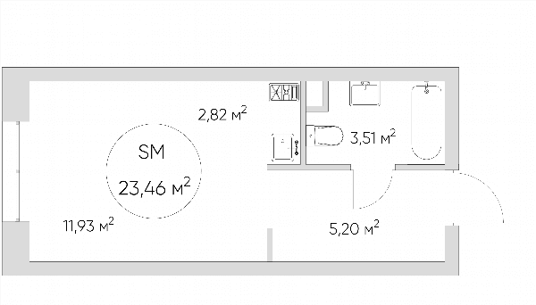 Nice loft Москва — планировка Студия