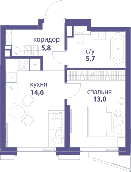 Символ, Вдохновение Москва — планировка 1