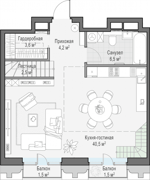 Тишинский Бульвар Москва — планировка 2