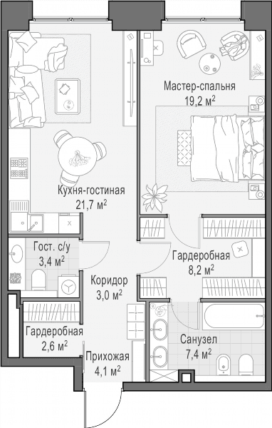 Life Time Москва — планировка 1