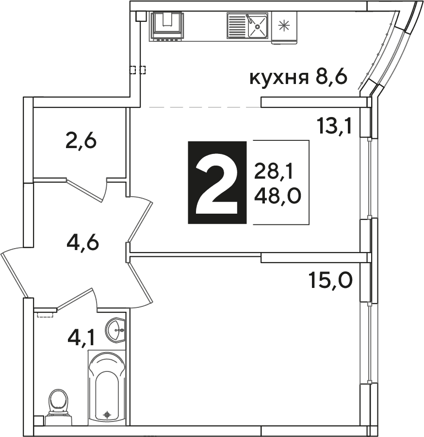 Самолёт Краснодар — планировка 2