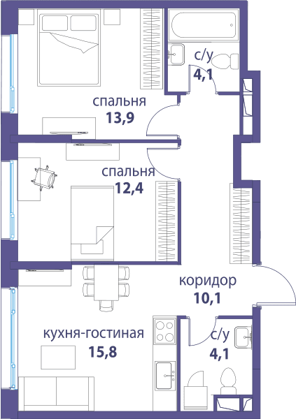 Символ, Вдохновение Москва — планировка 2