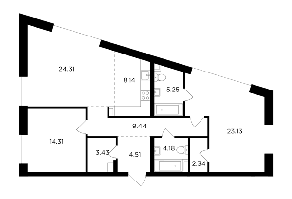 FORIVER Москва — планировка 3